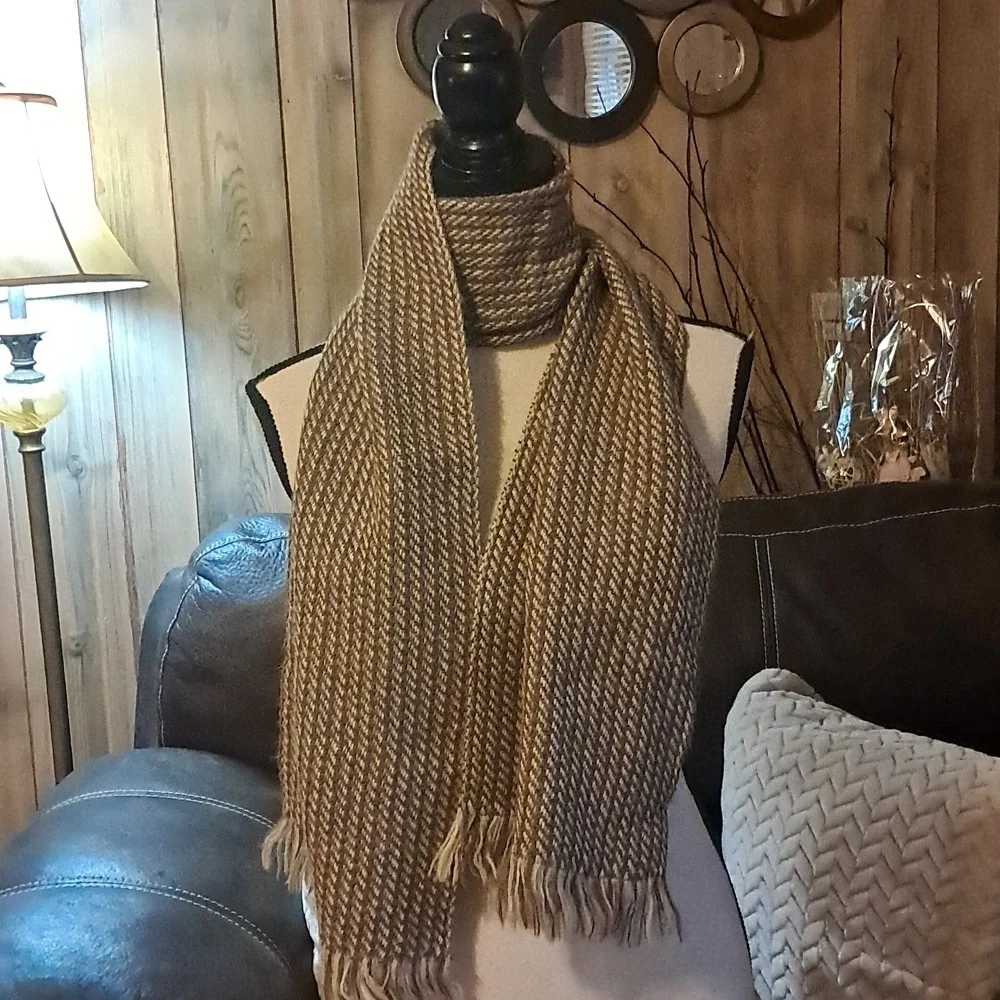 Muckross House Handwoven In Mucros Alpaca Scarf Made In Ireland Outerwear Fringe
